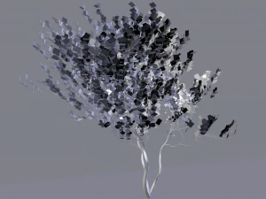 4 seasons amelanchier lamarckii bush pack model 3D Model
