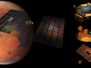 double mirror satellite 3D Model