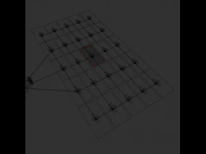 double mirror satellite 3D Model
