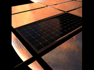 double mirror satellite Modelo 3D