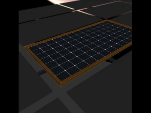 double mirror satellite 3D Model