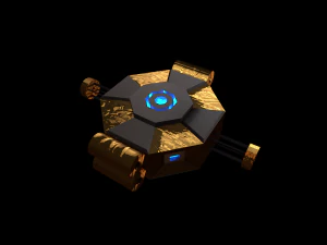 double mirror satellite 3D Model