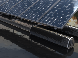 floating pv solar panel array Model 3D