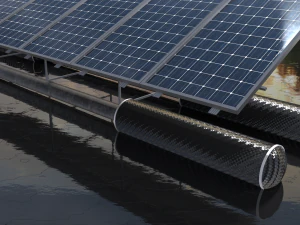 array di pannelli solari fotovoltaici galleggianti Modello 3D