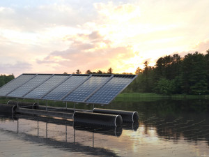floating pv solar panel array Model 3D