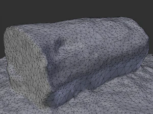 3d sawn of tree part model 3D Model