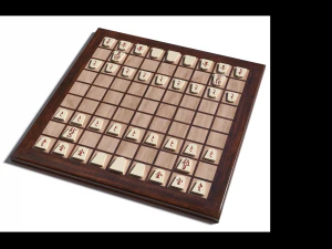 luxury laminated shogi board 3D Model