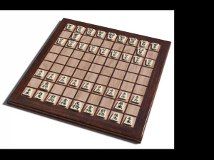 luxury laminated shogi board 3D Model