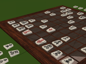 luxury laminated shogi board 3D 모델