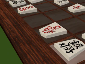 luxury laminated shogi board 3D Model