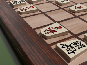 luxury laminated shogi board 3D 모델