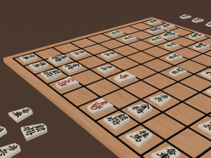 traditional shogi board 3D Модель