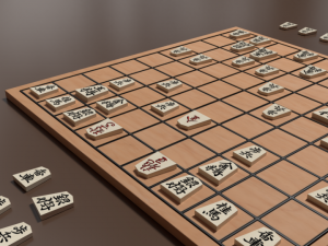 traditional shogi board 3D Модель