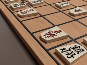 traditional shogi board 3D Model