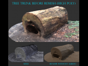 3d sawn of tree part 2 3D Model