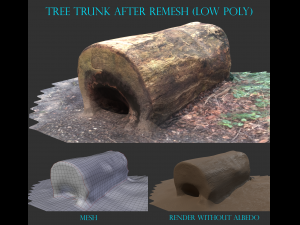 3d sawn of tree part 2 3D Model