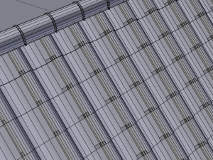 3d adjustable roof tiles 3Dモデル
