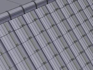 3d adjustable roof tiles 3D Model
