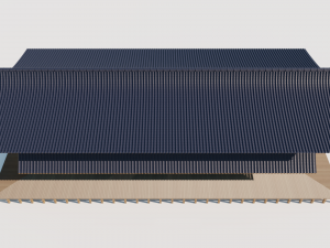 japanese freestanding dojo 3D Model