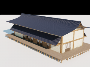 japanese freestanding dojo 3D Model