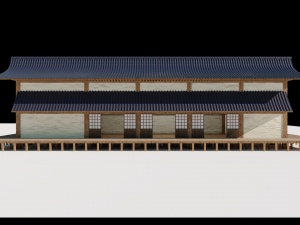 japanese freestanding dojo 3D Model