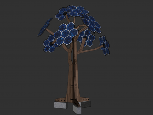 solar energy tree 3Dモデル