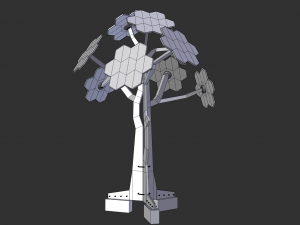 solar energy tree 3Dモデル