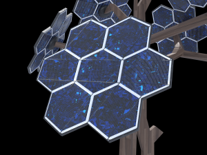 solar energy tree 3Dモデル