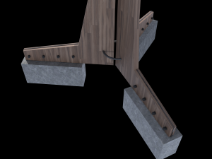 solar energy tree hexagonal cells Model 3D