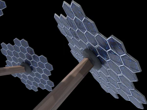 solar energy tree hexagonal cells 3D Model