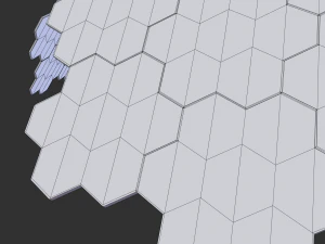 solar energy tree hexagonal cells 3D Model