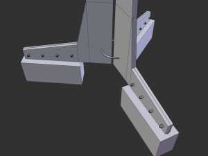 solar energy tree hexagonal cells Model 3D