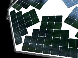 solar energy tree rectangular cells 3D Model