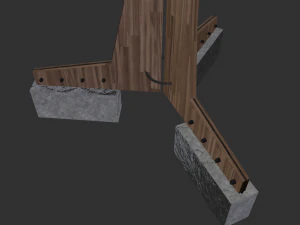 solar energy tree rectangular cells 3D Model