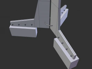 solar energy tree rectangular cells 3D Model