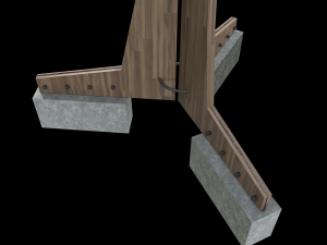 solar energy tree rectangular cells 3D मॉडल