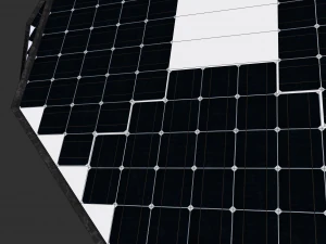 solar energy tree octagonal panels 3D Model