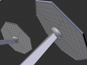 solar energy tree octagonal panels Modello 3D