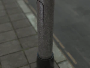 3d street light basic fixture 3D Model
