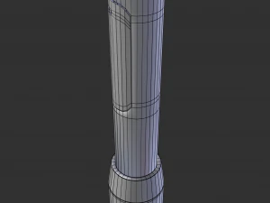 3d street light basic fixture 3D Model