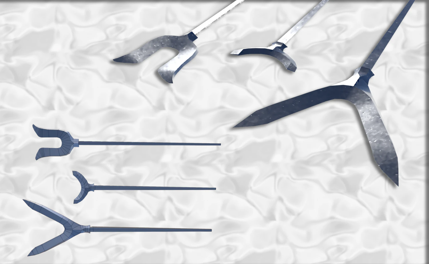 japanese arrow head set 1 3D Print Model .c4d .max .obj .3ds .fbx .stl .blend