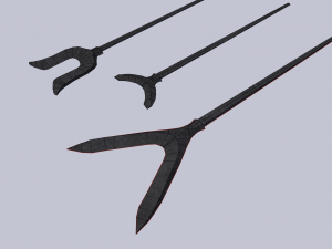 japanese arrow head set 1 Modello di stampa 3D