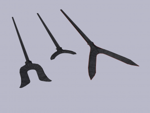 japanese arrow head set 1 Modello di stampa 3D