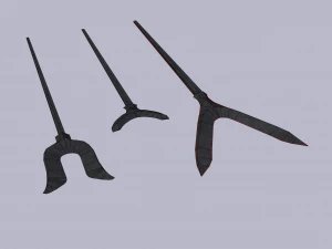 japanese arrow head set 1 3D Print Model