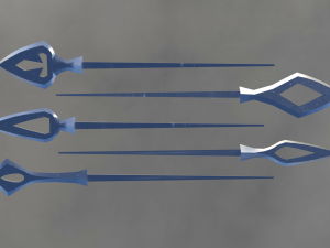 japanese arrow head set 2 Modello di stampa 3D