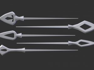 japanese arrow head set 2 Modello di stampa 3D