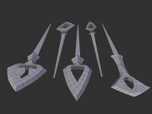 japanese arrow head set 2 Modello di stampa 3D
