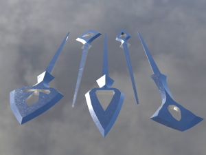 japanese arrow head set 2 Modello di stampa 3D