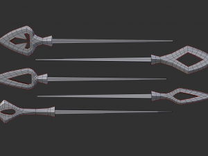 japanese arrow head set 2 Modello di stampa 3D