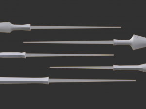 japanese arrow head set 3 Modelo de Impressão 3D